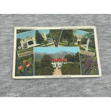 Multiview Postcard Ontario CA Chaffey College City Hall Foothill Orange Grove
