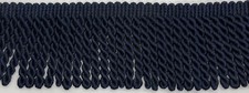 3" Navy Blue Heavy Bullion Fringe Fabric Trim 5 yards