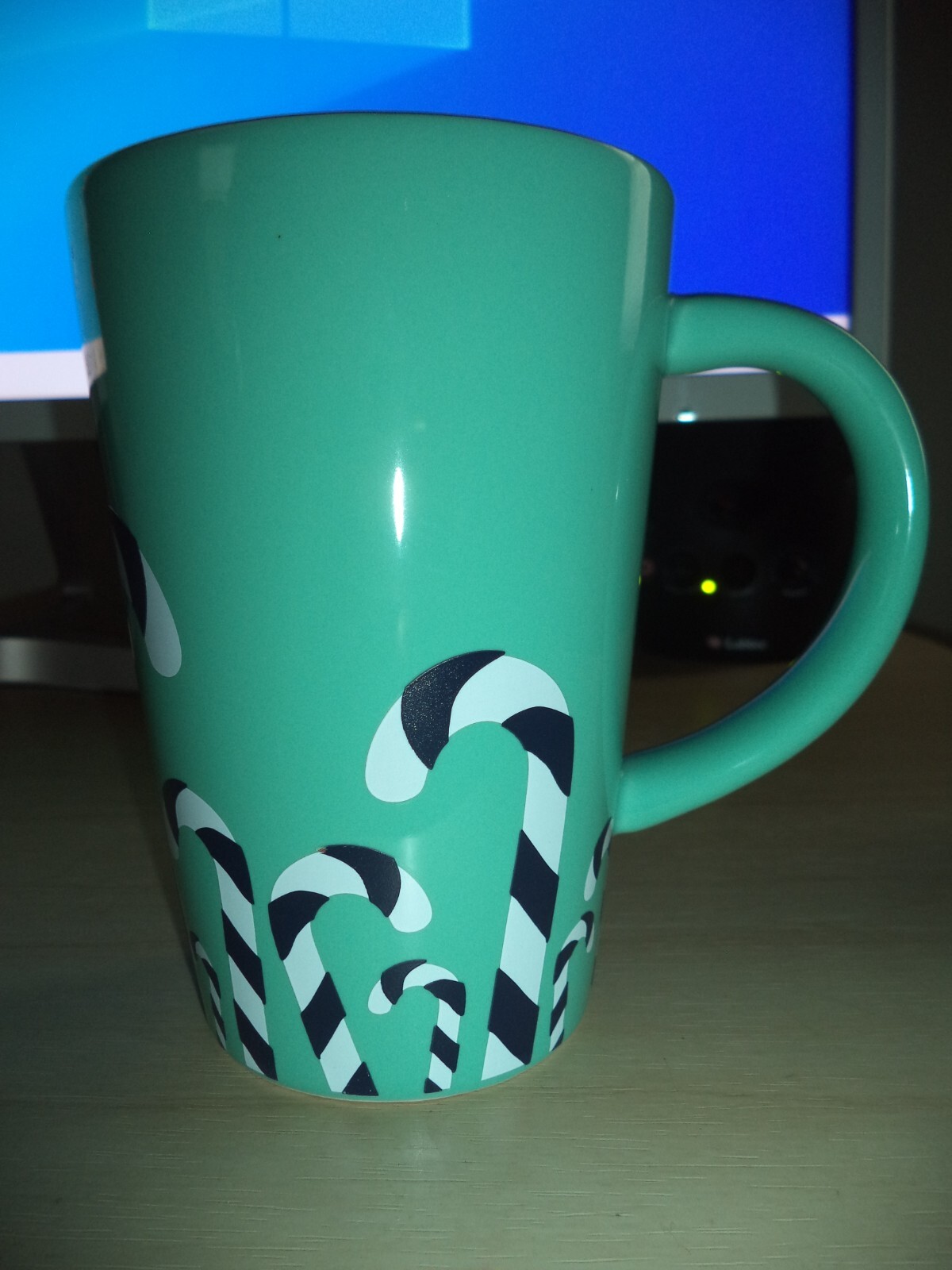 The Perfect Mug Mint Green Candy Canes