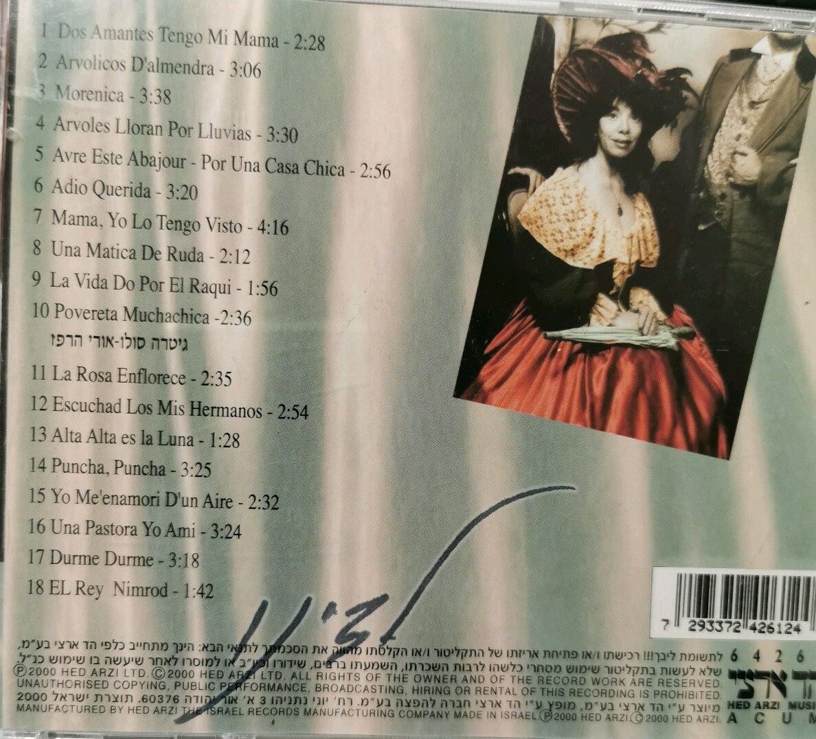 Dorit Reuveni Rare Ladino Judeo Espanol Israeli Cd | eBay