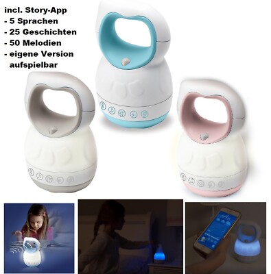 Nachtlicht Hörbuch Eule 3in1 Musikbox Story-App 5 Sprachen USB Bkids Infantino