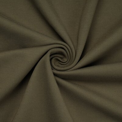 Romanit Jersey, Punto Milano, Stoff, Meterware, Viskose, Bekleidung, Khaki