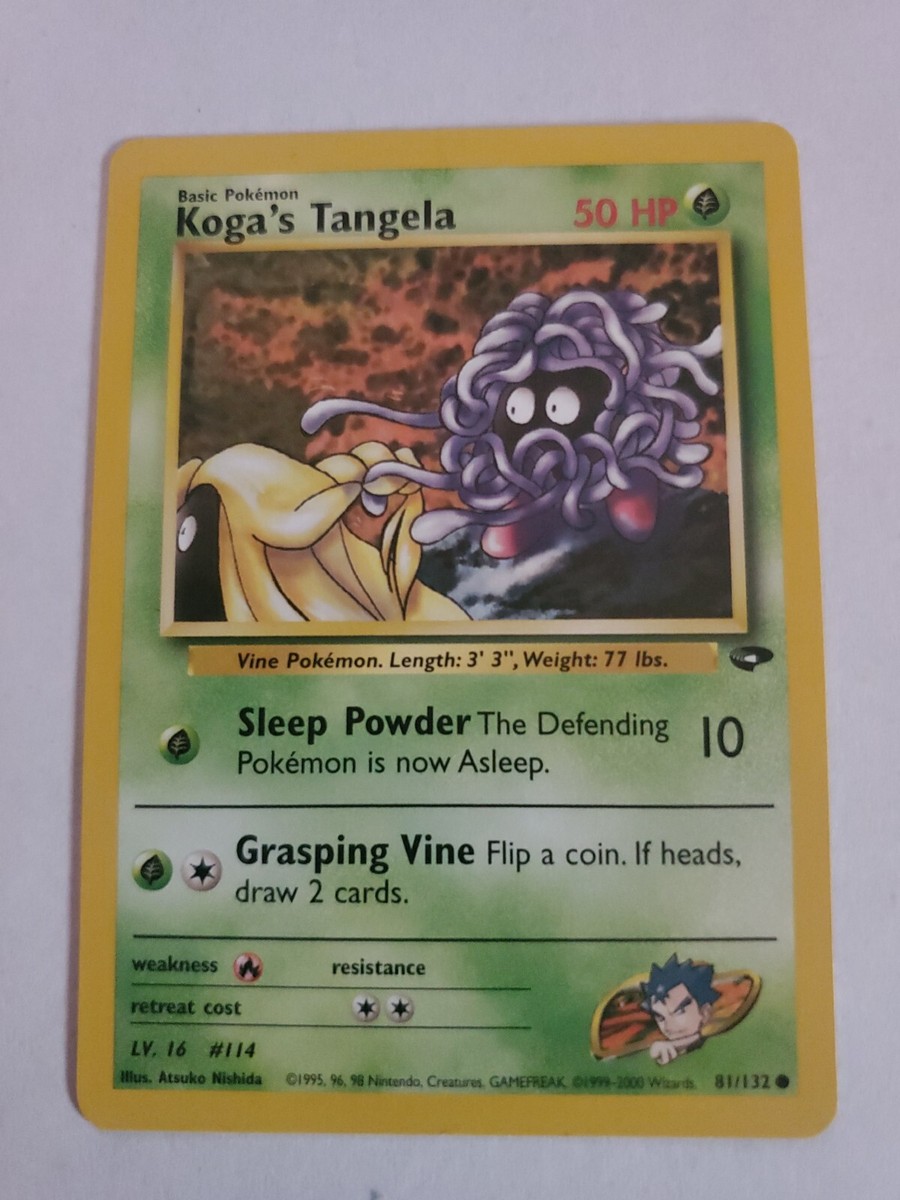 1995 tangela pokemon card value 1999 German 66 1st Edition PSA 10 Graded Pokemon Card 151 Singles POKEMON-KOGA'S TANGELA -1995-81/132-GOOD USED CONDITION!!