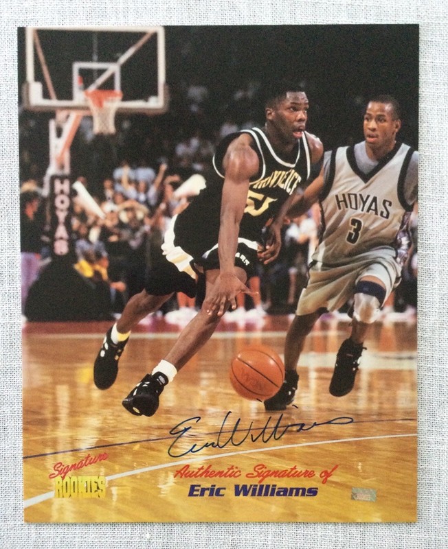 SIGNATURE ROOKIES 8x10 AUTOGRAPHED BASKETBALL PHOTO 1441 of 3000 ERIC WILLIAMS
