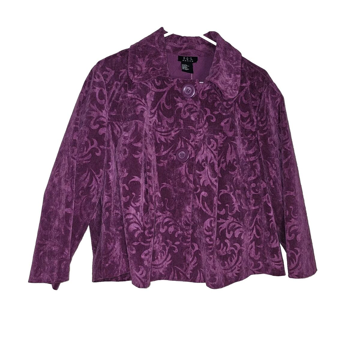 60s Style Corduroy Jacket Size PXL Pink Purple Paisley 2 60s Style Corduroy Jacket Size PXL Pink Purple Paisley 2