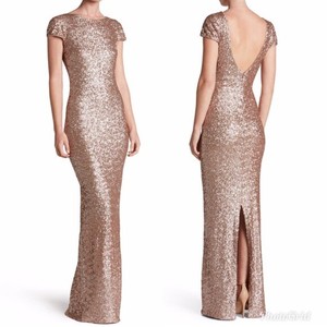 rose gold sequin gown