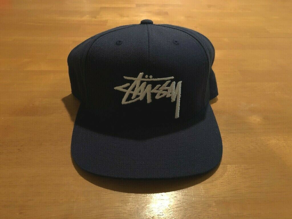 100% Authentic Vintage Stussy Logo Snapback Hat Cap 100% Authentic Vintage Stussy Logo Snapback Hat Cap