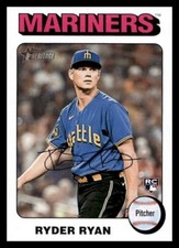2024 Topps Heritage White Boarder SP #325 Ryder Ryan Mariners RC