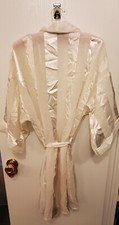 Kristine Tyler Intimates Silver ShinyThread Negligee Robe