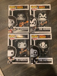 NEW Funko POP KISS Set Of 4 Rare Retired Figures | eBay