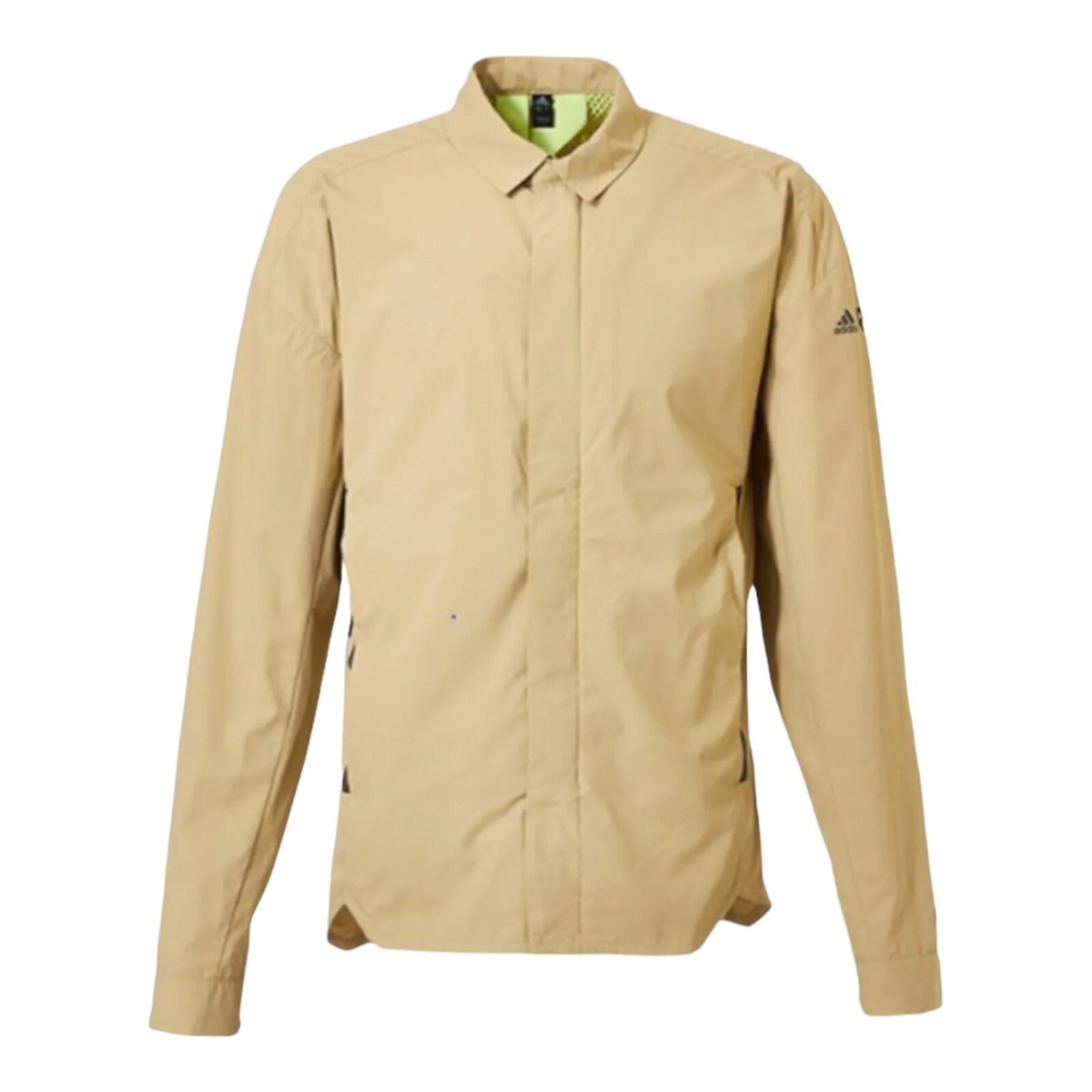 Men's adidas Terrex C Myshelter W.r Logo Stripe Jacket Khaki