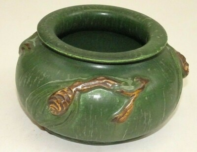 Jesse Wolf Pine Cone Planter Vase Art Pottery 2 3/4'' High U.S.A.