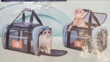 Dog Cat Pet Carrier Bag Airline Approved Travel Comfort Case Soft Sided