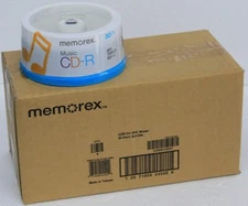 Lot of (4) X 30PK MEMOREX CD-R DA 40x 700MB 80min Blanks Spindle High Speed CD
