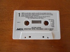 Elton John Greatest Hits Volumes 1  2 Cassette Tape MCA Records