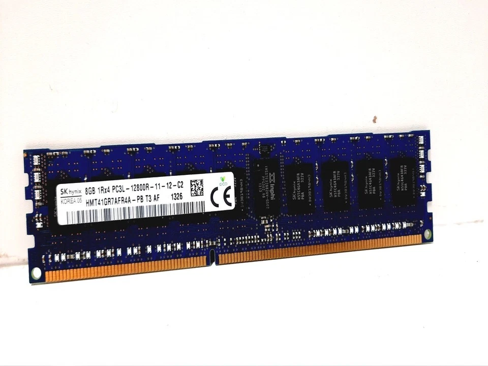 SK Hynix 8GB 1Rx4 PC3L-12800R-11-12-C2 HMT41GR7AFR4A-PB Server RAM - Image 2 of 3