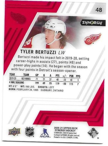 2020-21 Upper Deck Synergy Base Red Parallel "You Pick / Choose from list" - Picture 54 of 82