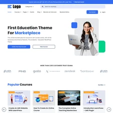 Education Marketplace Website Design with Free VPS Web Hosting and Installation
