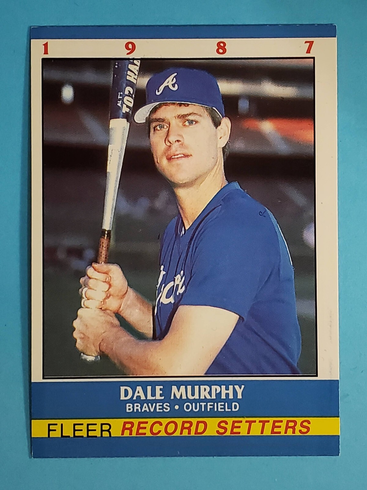 1987 Fleer Record Setters Dale Murphy Atlanta Braves #23