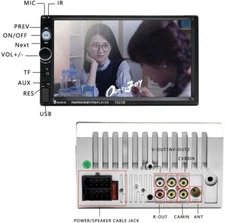 Double Din Car Stereo Audio Radio 7' Touchscreen Digital LCD Monitor Bluetooth