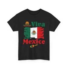 Viva Mexico Flag Mexican Independence Day Men Women Kids T-Shirt