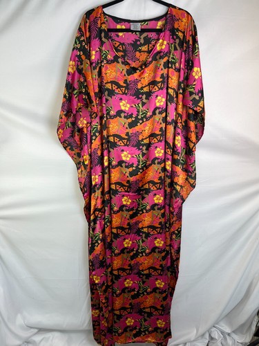 Izzy & Liv Kaftan Dress One Size Bright Afrocentric Lounge Resort Boho Bold - Picture 4 of 11