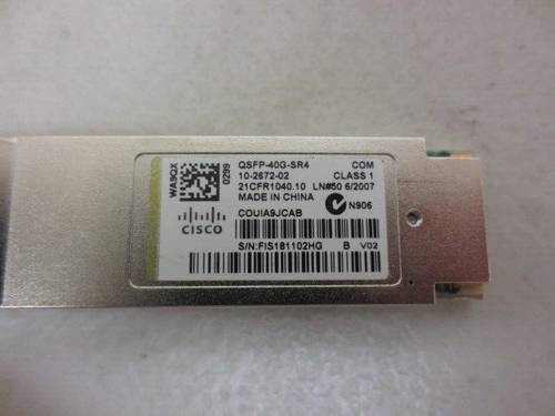 Genuine Cisco QSFP-40G-SR4 40G-Base QSFP+ Transceiver Module 10-2672-02 - Picture 2 of 2