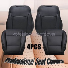 Front Leather Seat Cover Black Perforated Fits 2015-2019 Subaru Outback Legacy