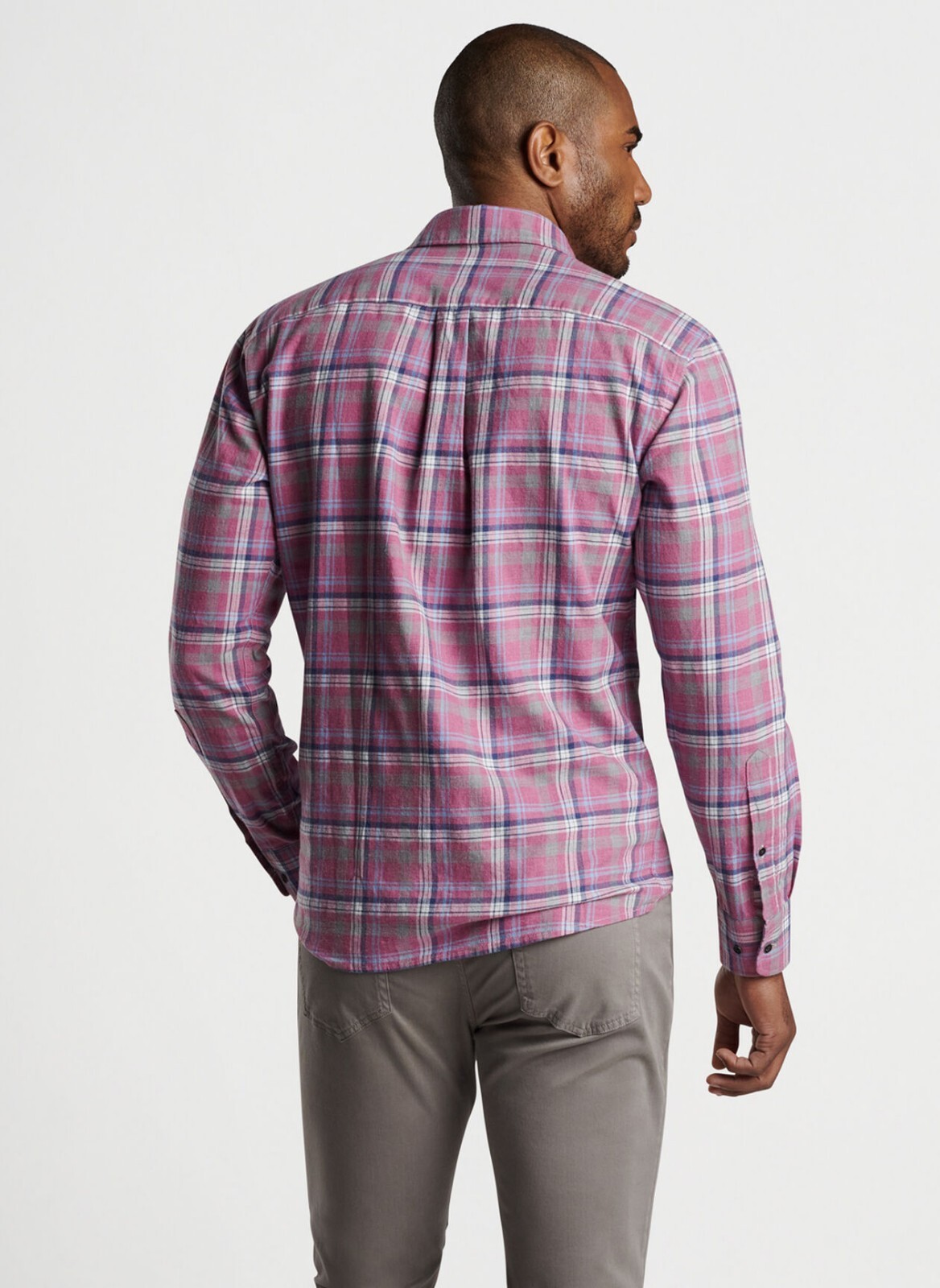 NEW MENS PETER MILLAR GOLF L/S IRON WAY COTTON SPORT DRESS Shirt