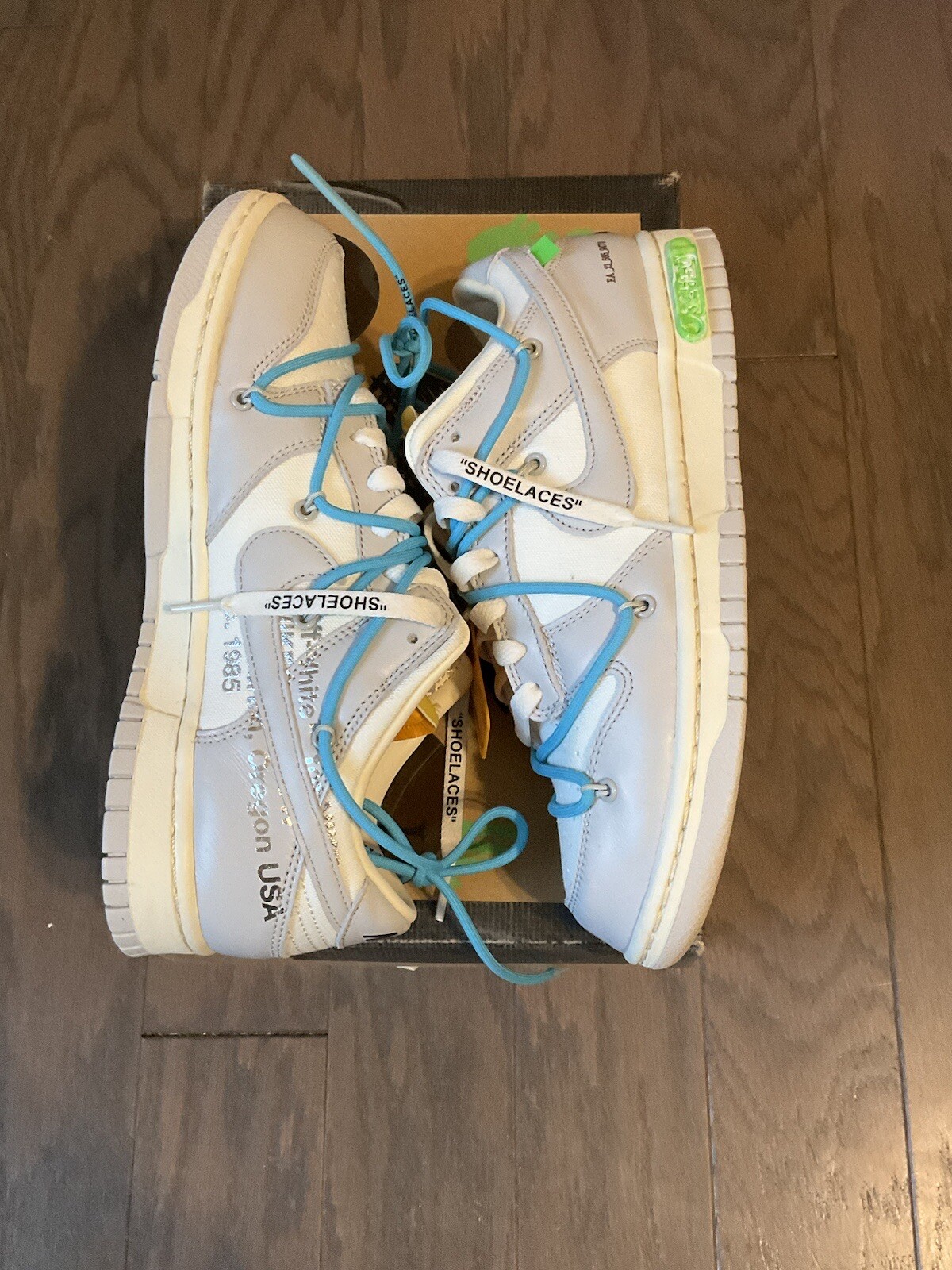OFF WHITE X NIKE Taglia 8 Nike Dunk Low x bianco sporco lotto 02 di 50 2021