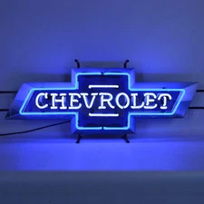 Chevrolet Neon Sign BowTie with Backing Chevy 5CHEVB w/ FREE Shipping 