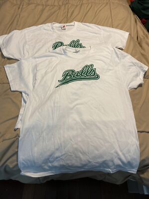 2 Pack New USF Bulls T Shirt Adult Large L University Of South Florida Hanes
