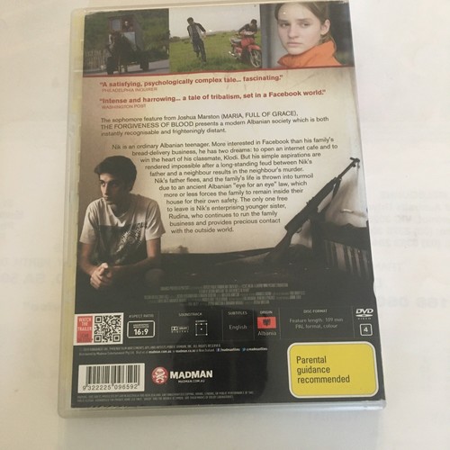 The Forgiveness Of Blood (DVD, 2011) Joshua Marston Drama R4 FREE POST - Picture 2 of 3