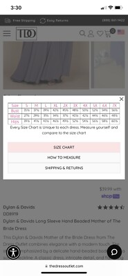fitted lace wedding dress Dylan and Davids Full-Length Formal Gown Stretch Evening 3/4 Sleeve Dress main image 1
