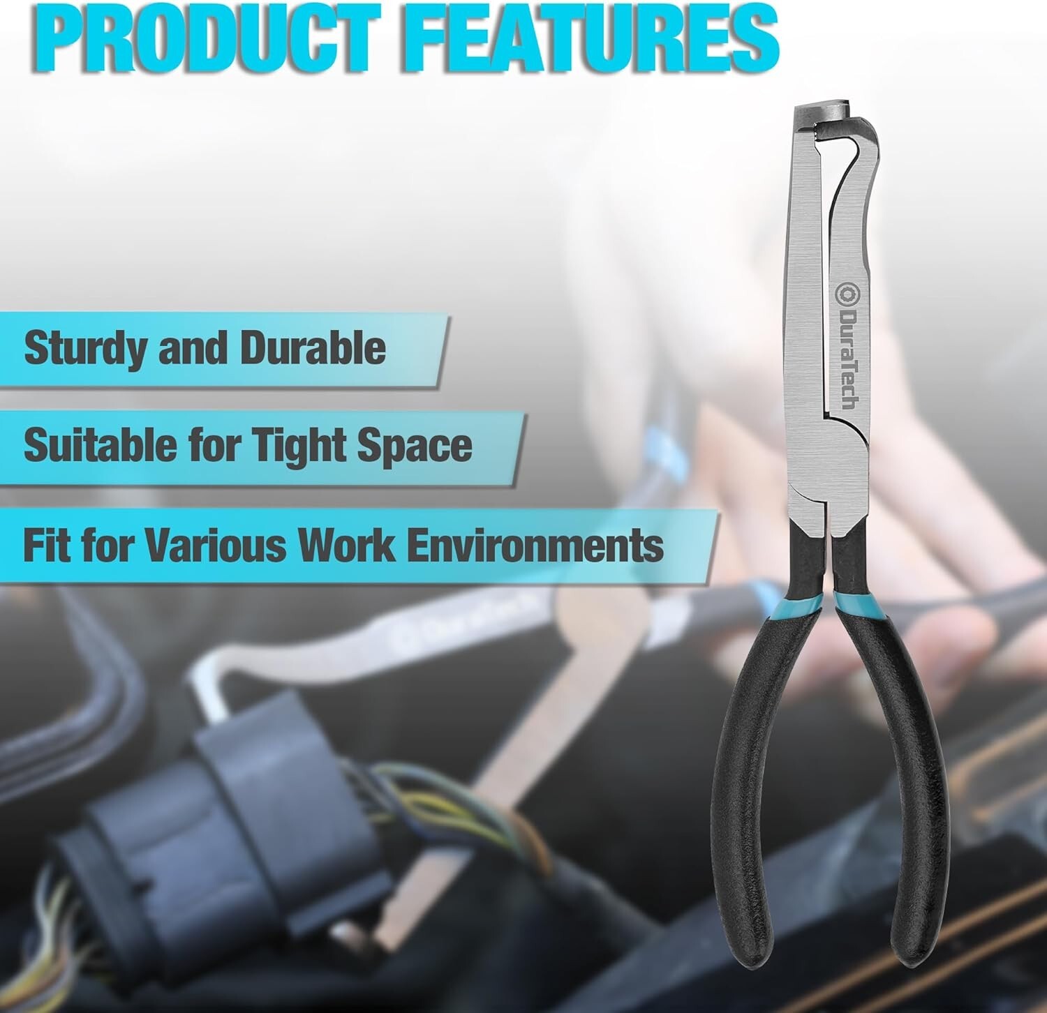 Electrical Disconnect Pliers, 8-inch Automotive Electrical Connector Pliers