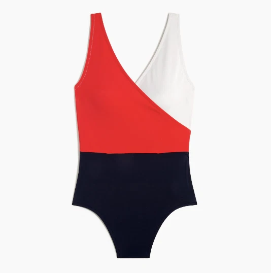 J crew best sale colorblock swimsuit