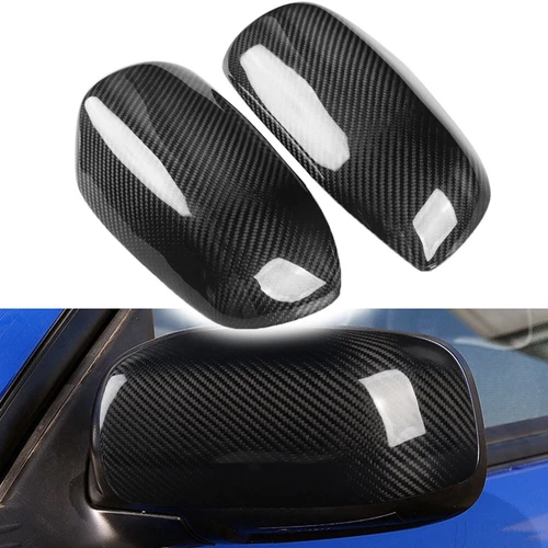 Real Carbon Fiber Rearview Mirror Cover Cap for Subaru Impreza WRX 2004 - 2007 - Picture 1 of 10