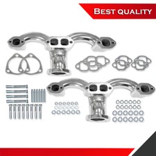 Exhaust Manifold Headers Suit Sbc 283 305 327 350 383 Ceramic Cast Iron Ram Horn