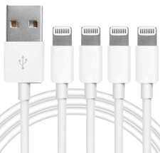 3 pack Apple 3ft. (1m) Lightning to USB-A Cable - White