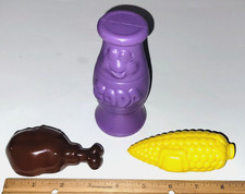 Little Tikes Pretend Play Food LOT Purple Soda Pop, Drumstick Corn On The Cob
