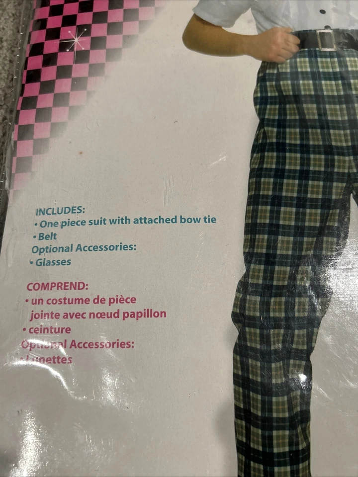 DISFRAZ DE HALLOWEEN CLASE NERD COQUETEANDO CON LOS AÑOS 50 ADULTO TALLA ESTÁNDAR Foto 2 de 3