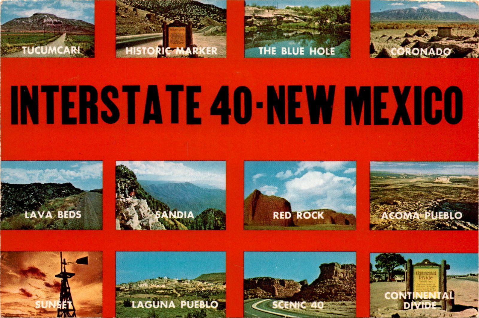 Postcard from Bob K Tucumcari Landmarks & American Freedom eBay