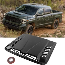 Gloss Black Air Flow Intake Hood Scoop Bonnet Vent Cover Decor For Toyota Tundra