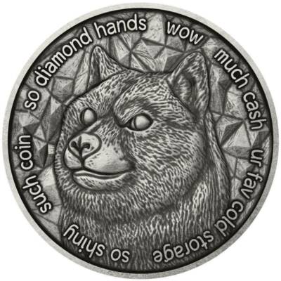 2021 Blockchain Mint DogeCoin Crypto Commemorative 1 oz