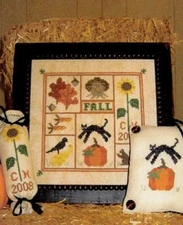 FALL SAMPLER-CROSS STITCH-PRAIRIE GROVE PEDDLER