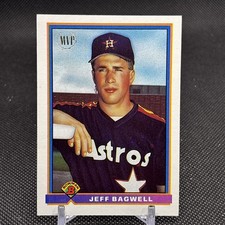 1991 Bowman MVP Jeff Bagwell  Rookie RC #183 Houston Astros