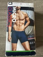 TOMMY HILFIGER 3 Pack Micro Classics Boxer Briefs Underwear Mens XL Multi color