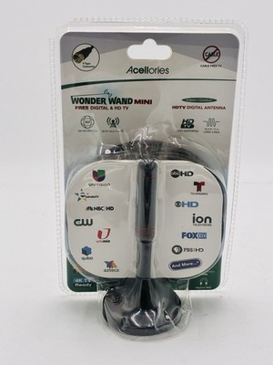 Acellories Wonder Wand Mini TV Digital Antenna 4K HDTV 1080P Magnetic Base