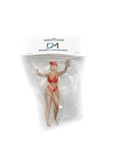 Diorama Figur bemalt 1:18 Sexy Car Wash Girl Tuningtreffen Modellauto Tuning