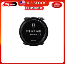 Mechanical Round Hour Meter AC DC 12V 24V 36V 48V 60V 72V Quartz Meter...